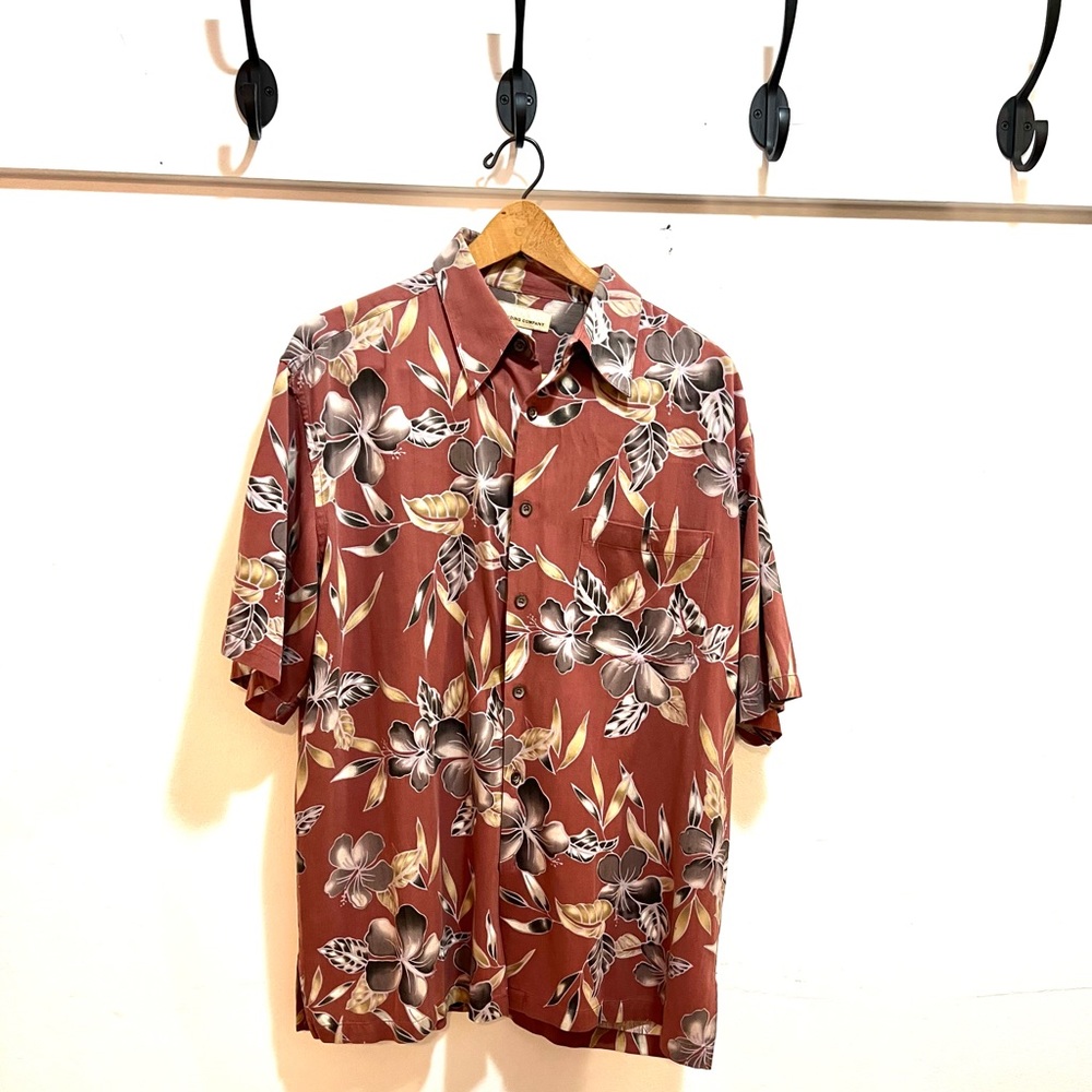 Kona kai silk shirt Hawaiian xl button